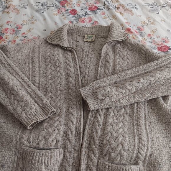 Mens XXL 100% wool zip closure high neck sweater - Picture 7 of 7